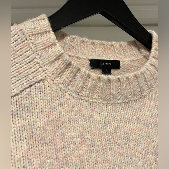 J Crew Sweater Pastel Multicolor Pullover Fuzzy Comfort Alpaca Wool Blend Small - Picture 8 of 10
